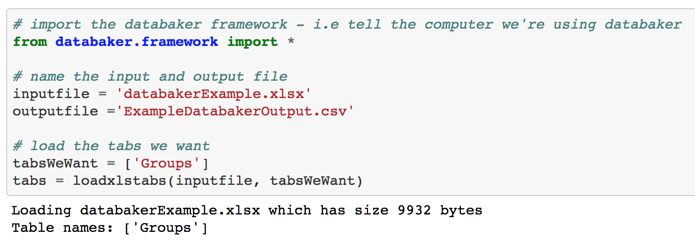The Four Stages — Databaker Usage 0.1 documentation