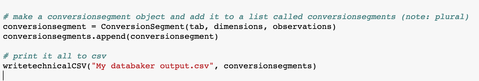 Output to CSV — Databaker Usage 0.1 documentation