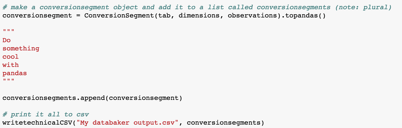 Output to CSV — Databaker Usage 0.1 documentation